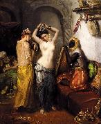 Theodore Chasseriau Orientalist Interior oil painting artist